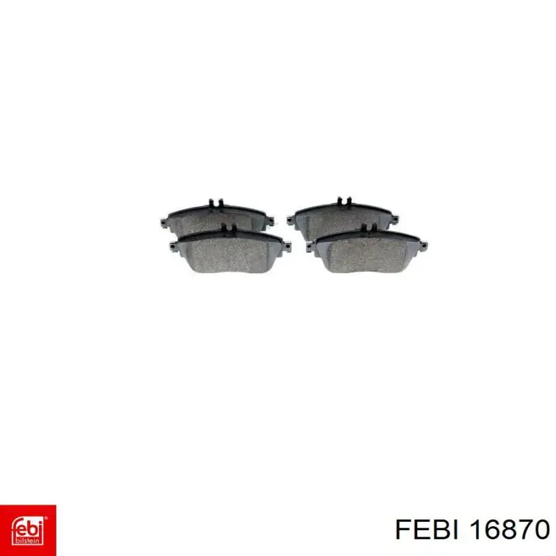 Гальмівні колодки Febi 16870 ціна, від 36.95 USD