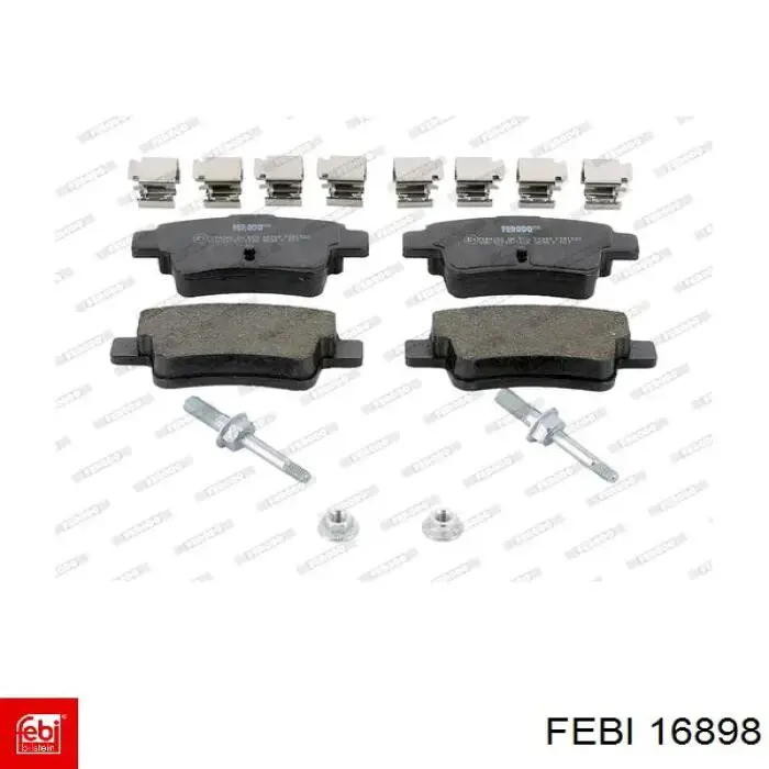 Задні гальмівні колодки 16898 Febi