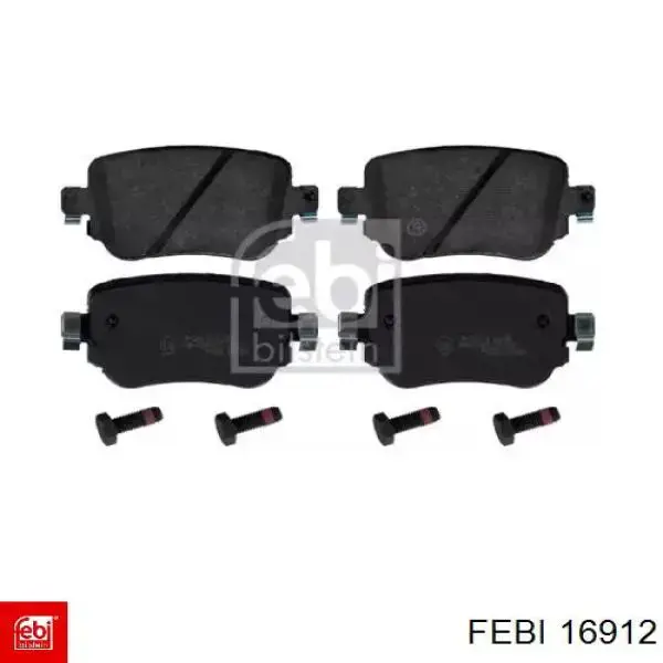 Задні гальмівні колодки Febi 16912 ціна, від 38.98 USD