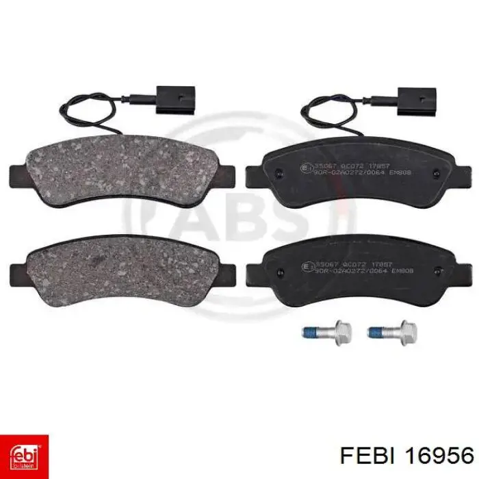 Задні гальмівні колодки Febi 16956 ціна, від 30.55 USD