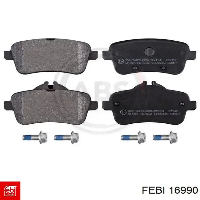 Задні гальмівні колодки Febi 16990 ціна, від 30.47 USD