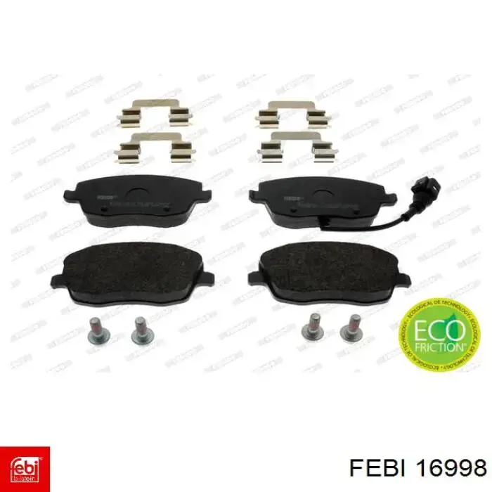 Гальмівні колодки Febi 16998 ціна, від 21.54 USD