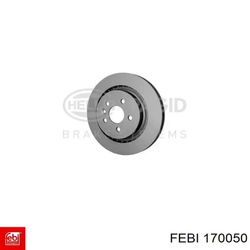 170050 Febi диск гальмівний задній
