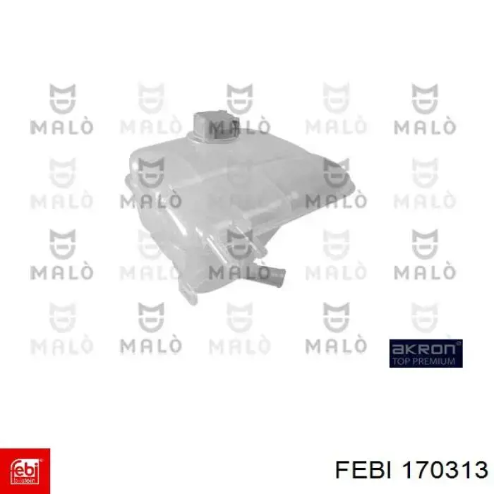 Бачок системи охолодження двигуна розширювальний Febi 170313 ціна, від 22.75 USD