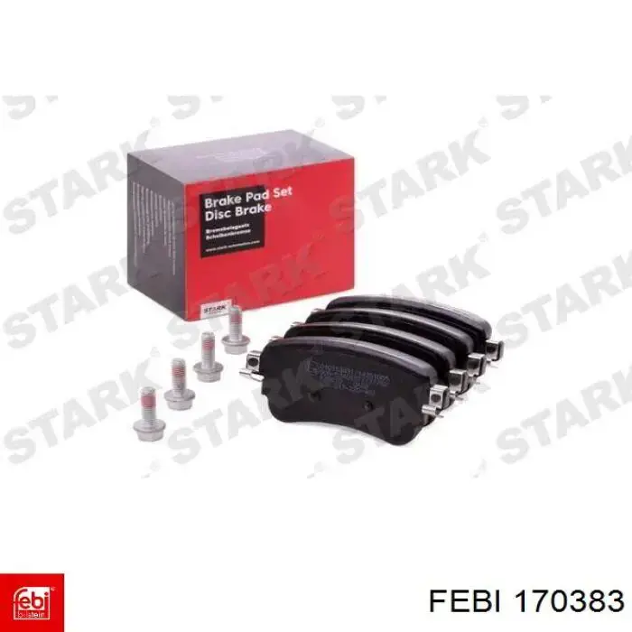 Задні гальмівні колодки Febi 170383 ціна, від 34.89 USD