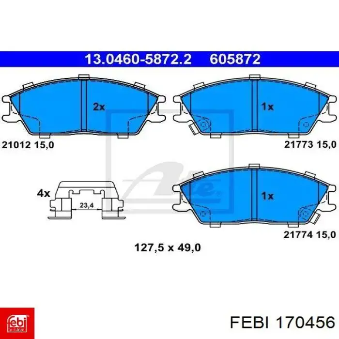  Буфер-відбійник амортизатора заднього Fiat Panda 