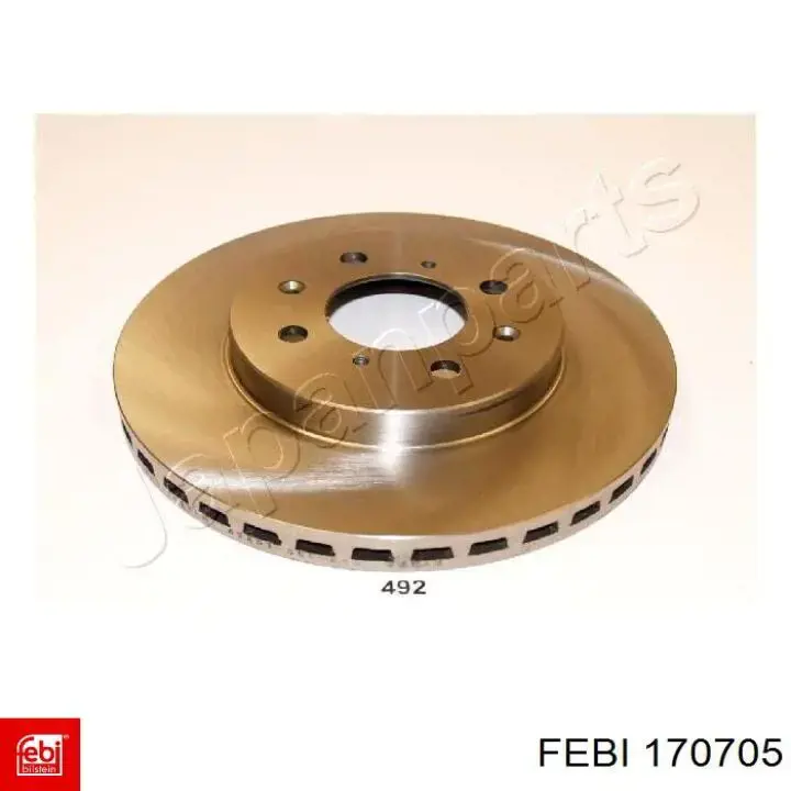 Диск переднього гальма Febi 170705 ціна, від 33.71 USD