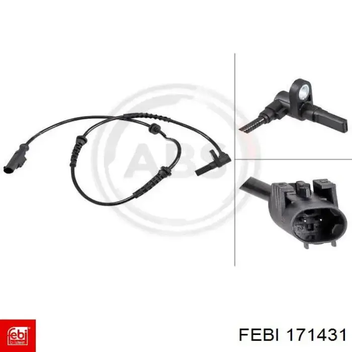 Датчик ABS передній Febi 171431 ціна, від 22.84 USD