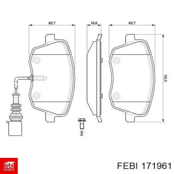 Купити STR1202268 STR Подушка стабілізатора передня