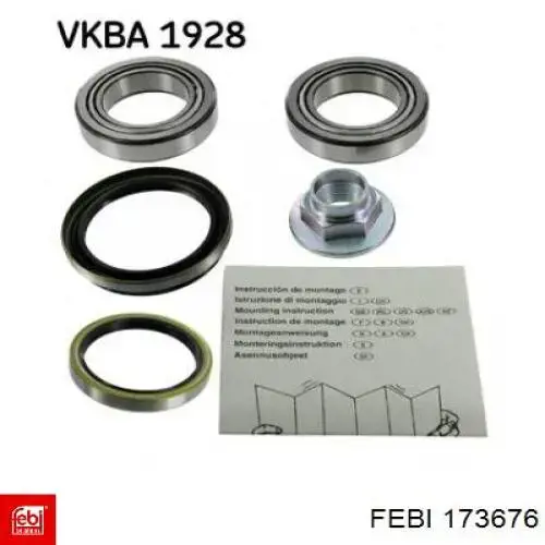 173676 Febi Підшипник маточини передньої