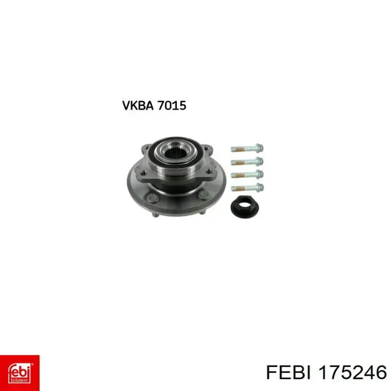Маточина колеса передня Febi 175246 ціна, від 121.68 USD