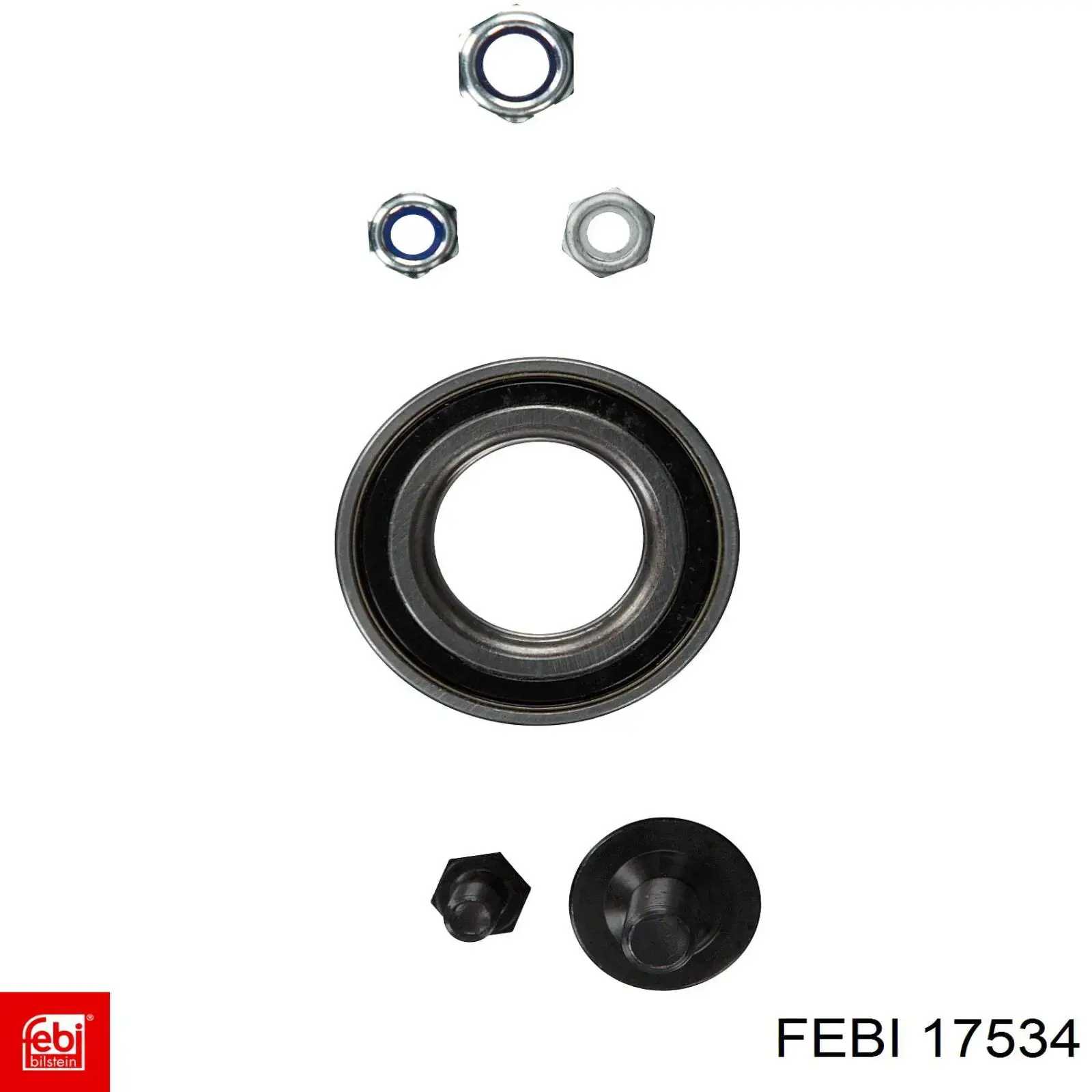 Комплект підшипник маточини передньої Febi 17534 ціна, від 18.36 USD
