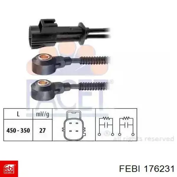 Датчик обертів колінвалу Febi 176231 ціна, від 23.81 USD
