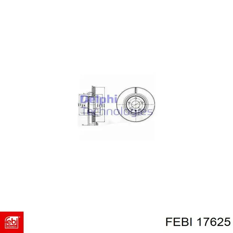 Ремінь ГРМ 17625 Febi