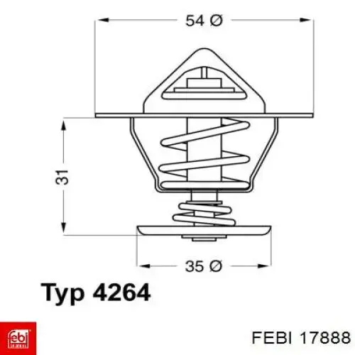 Термостат 17888 Febi