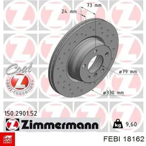 Болт колінвалу Febi 18162 ціна, від 1.37 USD