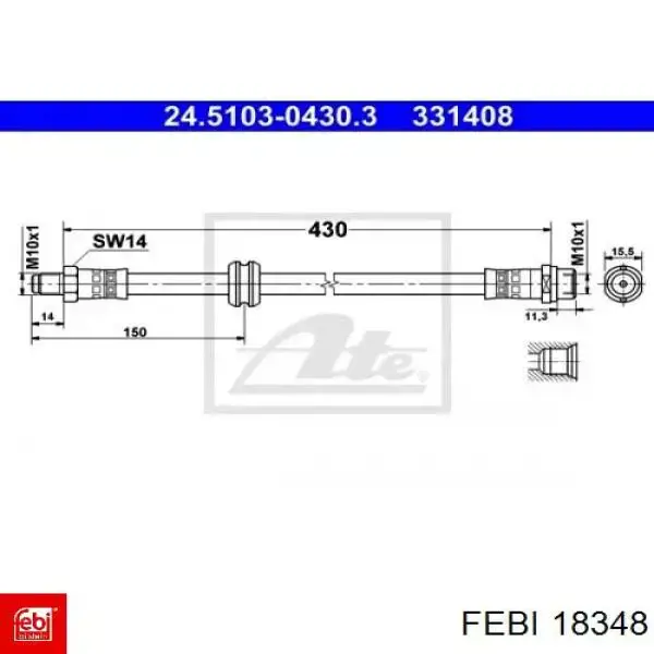 Купити 18348 Febi Кулак поворотний правий