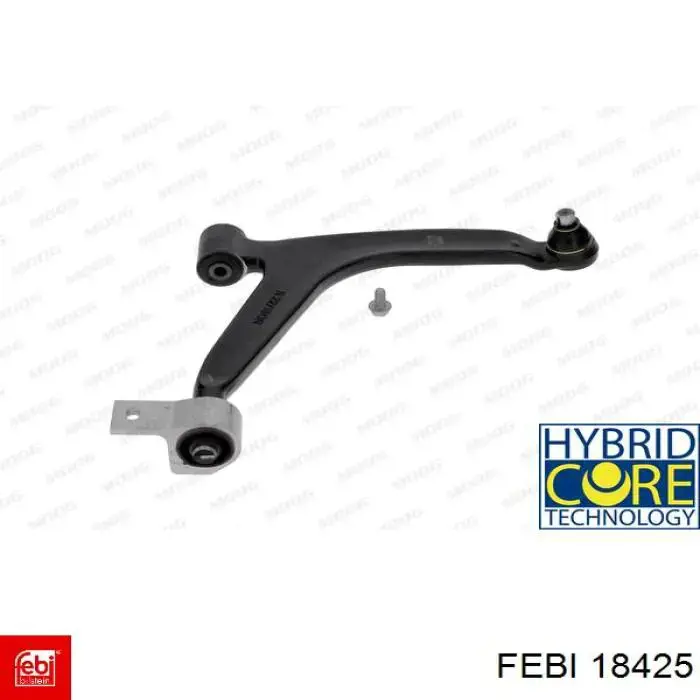 Важіль передньої підвіски нижній, правий Febi 18425 ціна, від 51.92 USD