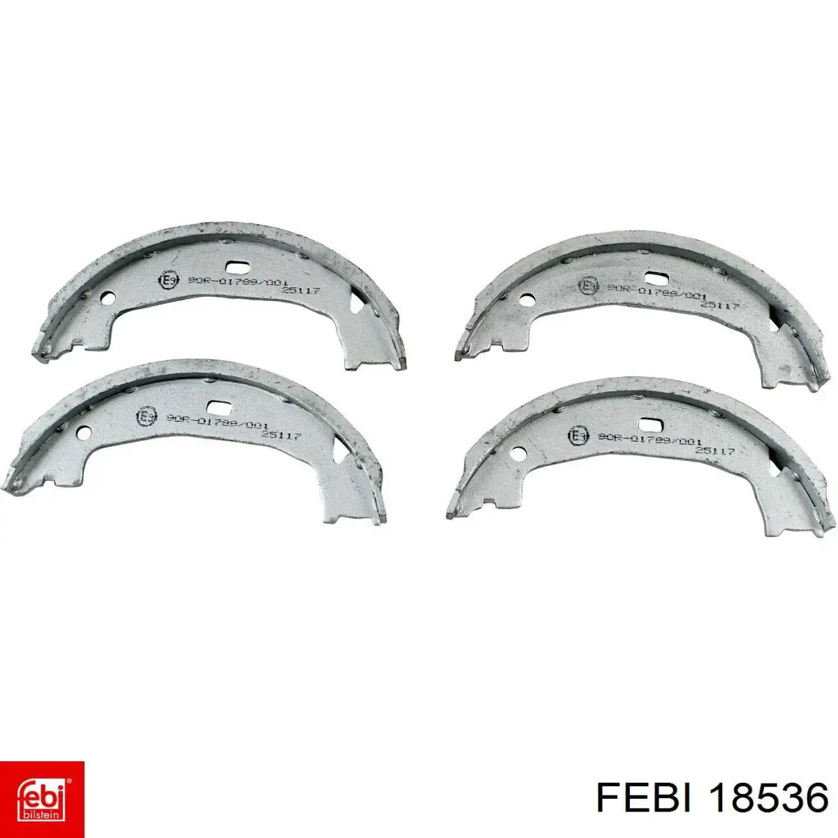 Колодки ручника / стоянкового гальма Febi 18536 ціна, від 19.17 USD