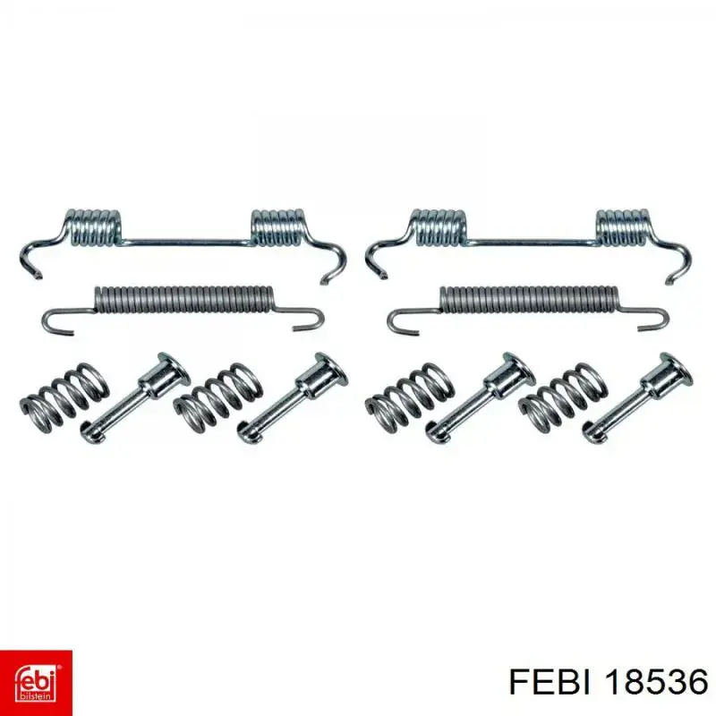 Колодки стоянкового гальма Febi 18536