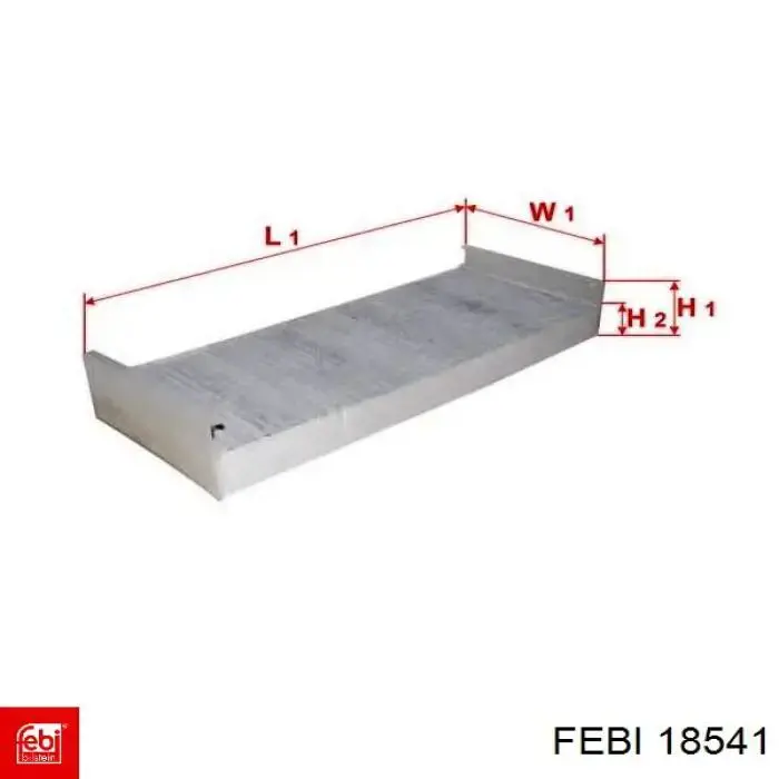 Фільтр повітряний обігрівача Febi 18541 ціна, від 17.63 USD