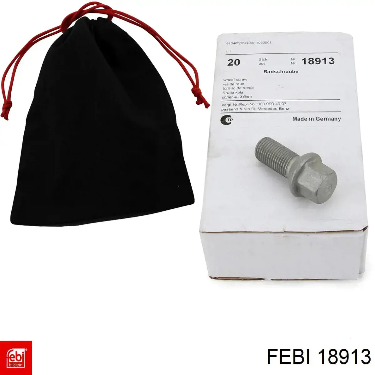 Колісний болт Febi 18913 ціна, від 2.54 USD