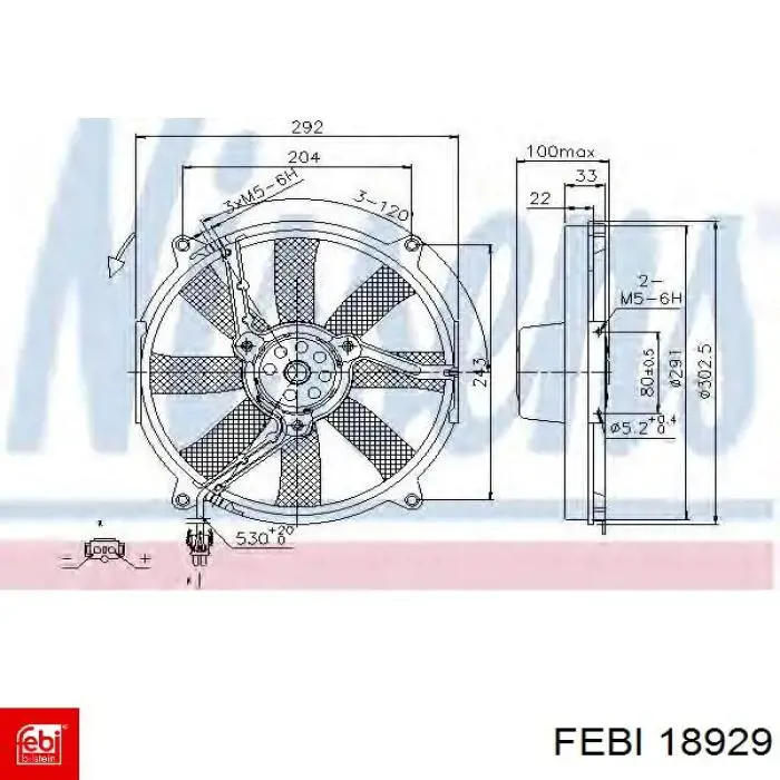 Вентилятор радіатора Febi 18929 ціна, від 64.86 USD