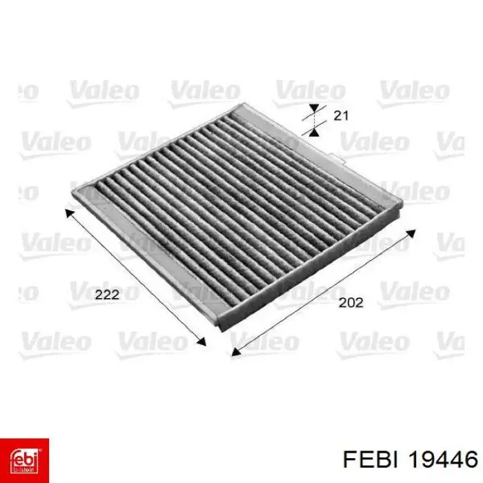 Фільтр повітряний обігрівача Febi 19446 ціна, від 5.46 USD