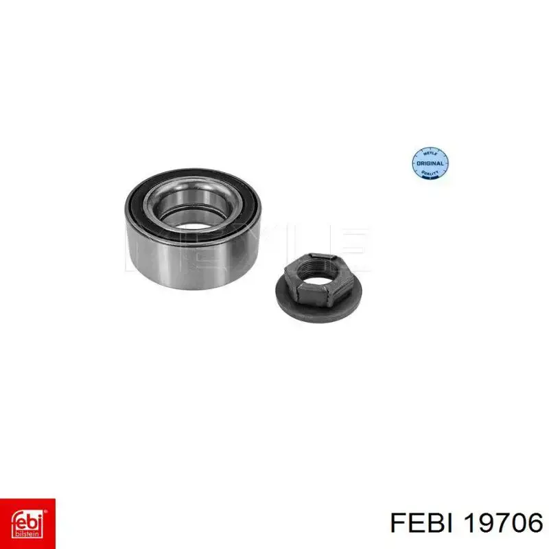 Комплект підшипник маточини передньої Febi 19706 ціна, від 25.47 USD