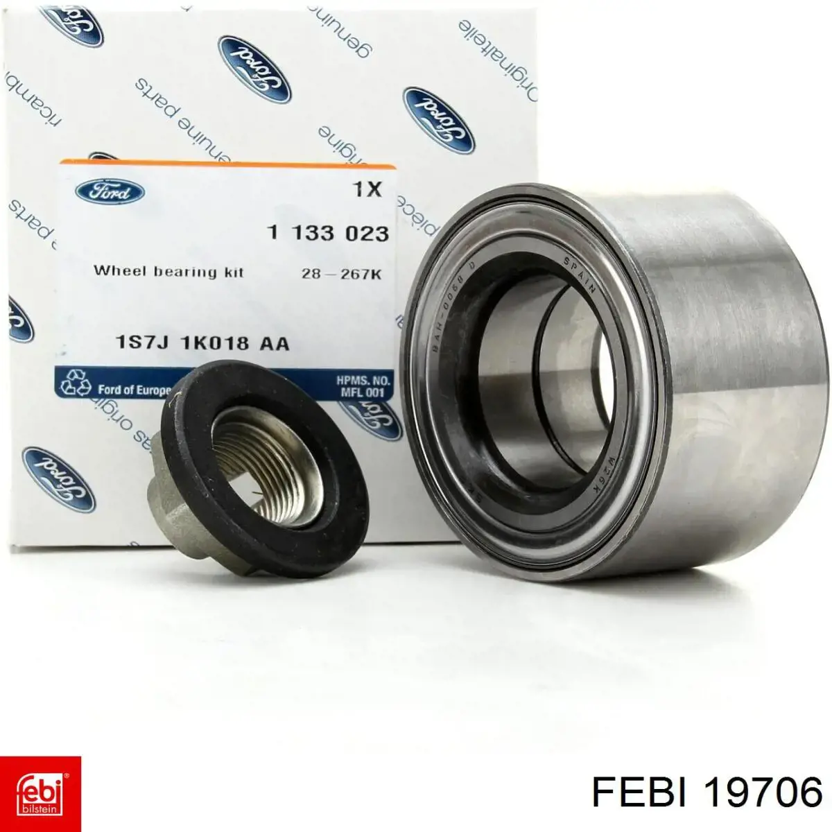 Підшипник ступиці 19706 Febi