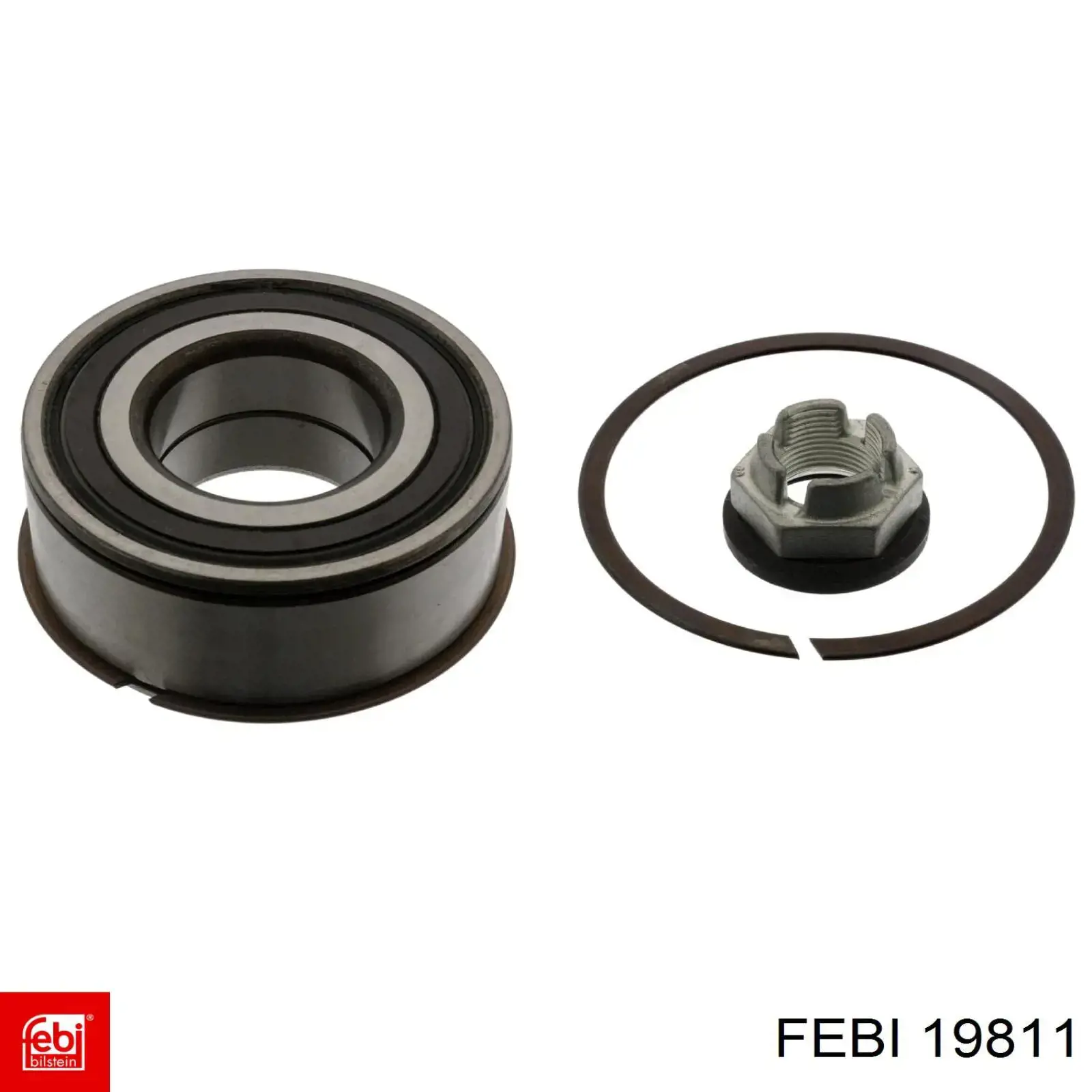 Комплект підшипник маточини передньої Febi 19811 ціна, від 27.57 USD