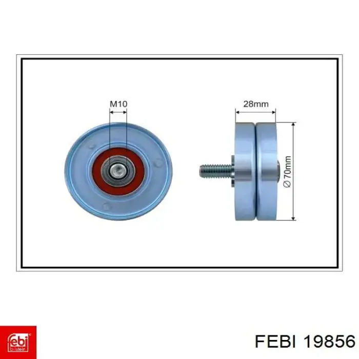 Купити 19856 Febi Натяжний ролик