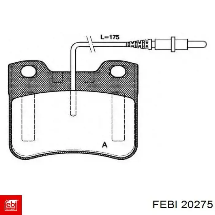 Амортизатор задній 20275 Febi