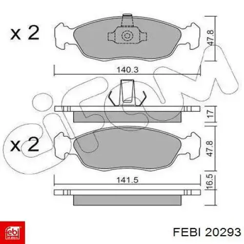 Амортизатор задній Febi 20293 ціна, від 65.48 USD