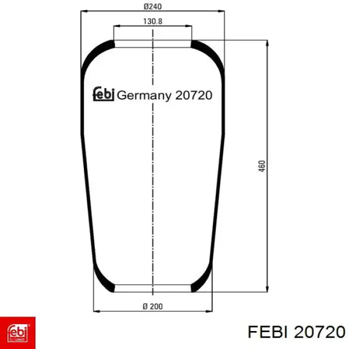 81436010033 MAN Ресора пневматичної підвіски