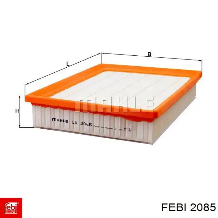 Сальник коленвала двигуна, передній Febi 2085 ціна, від 4.46 USD