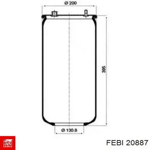 Пневмоподушка задня Smarttech ST887S