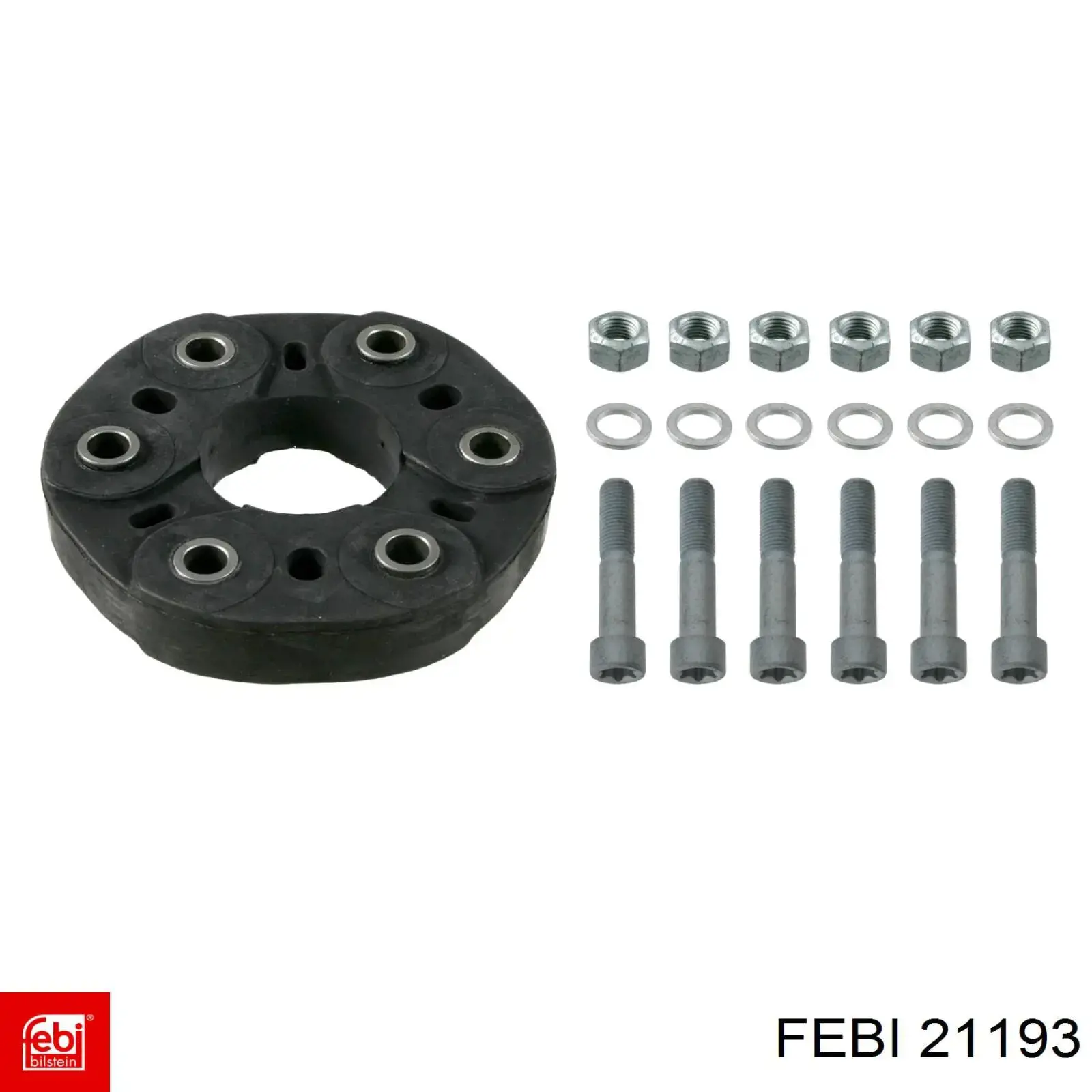 Муфта кардана еластична, перед./зад. Febi 21193 ціна, від 85.61 USD