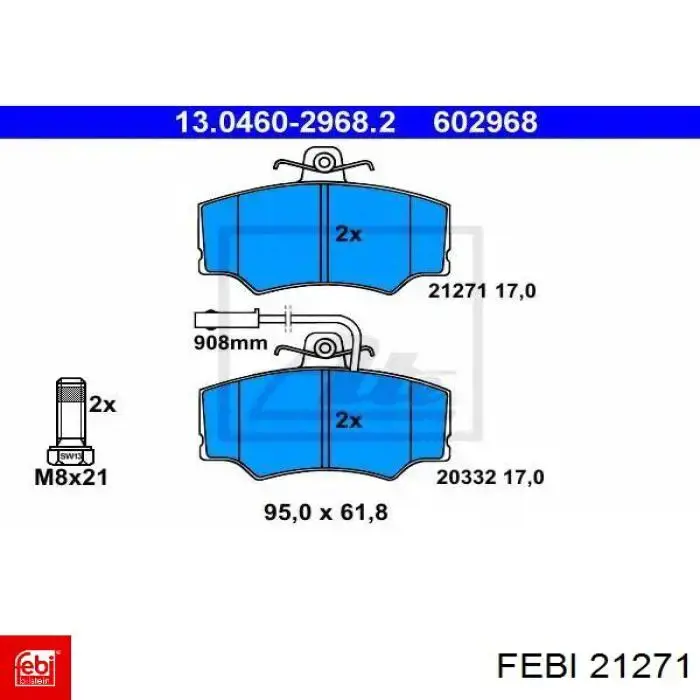 Натягувач ланцюга ПНВТ Febi 21271