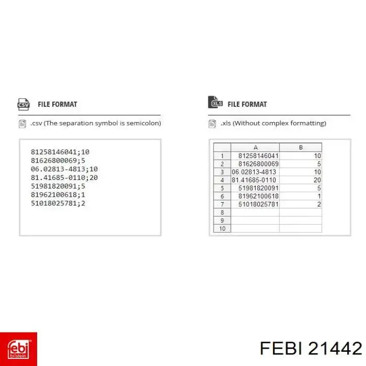 Купити 21442 Febi Важіль передньої підвіски нижній, правий