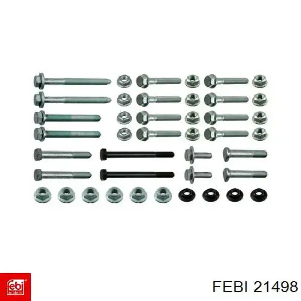 Болт переднього важеля, повний комплект Febi 21498 ціна, від 49.47 USD
