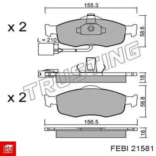 Радіатор масляний Febi 21581 ціна, від 83.16 USD