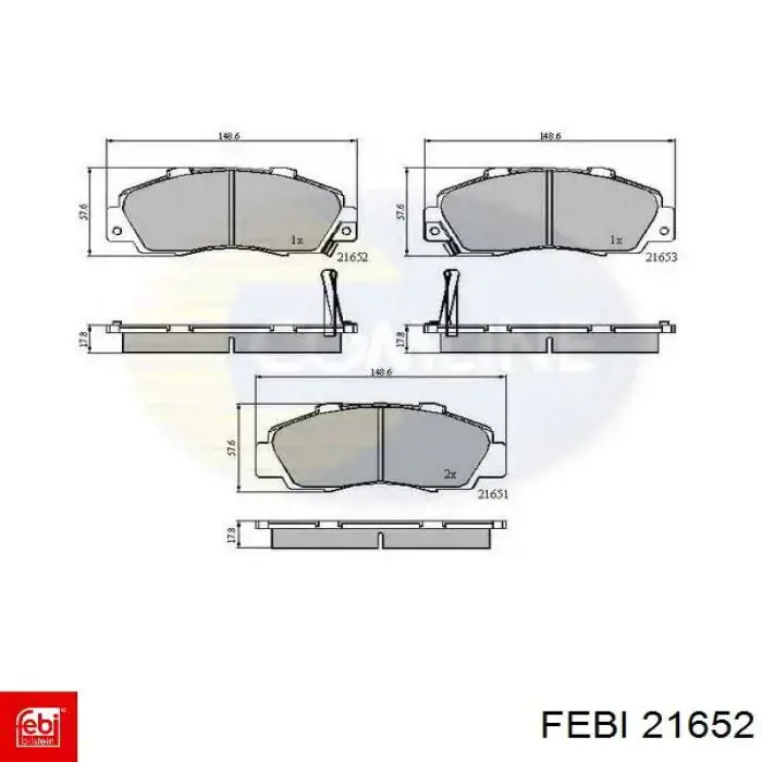Ролик натягувача ременя ГРМ 21652 Febi