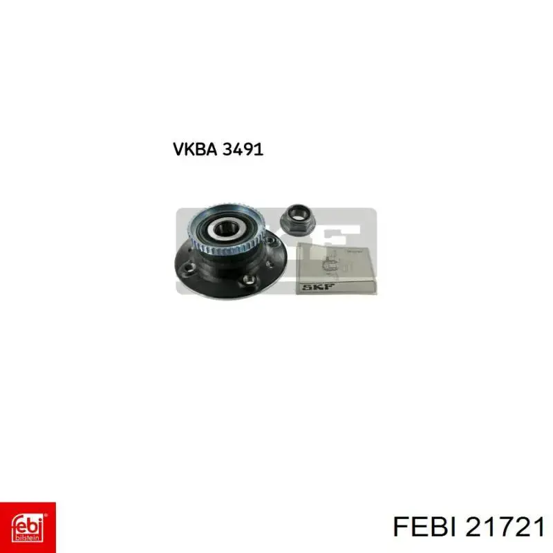Задня маточина 21721 Febi