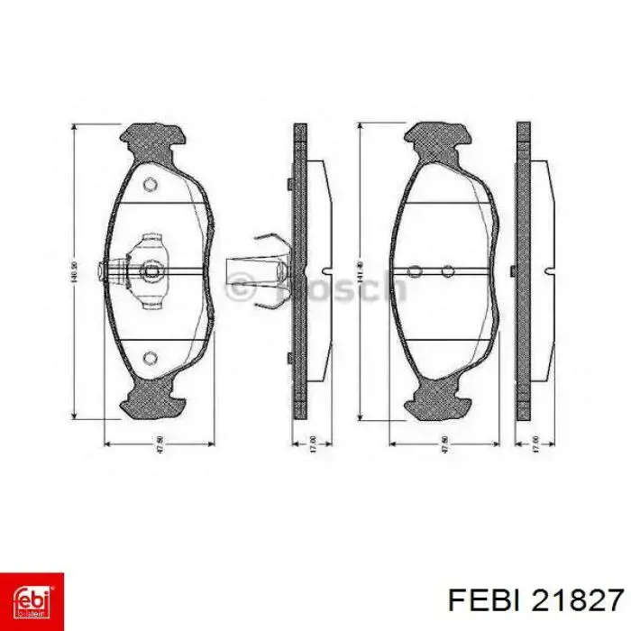 Трос газу Febi 21827 ціна, від 133.16 USD