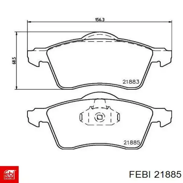 Ліва подушка двигуна Febi 21885 ціна, від 20.04 USD