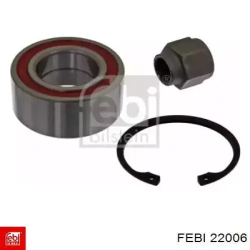 Комплект підшипник маточини передньої Febi 22006 ціна, від 13.62 USD