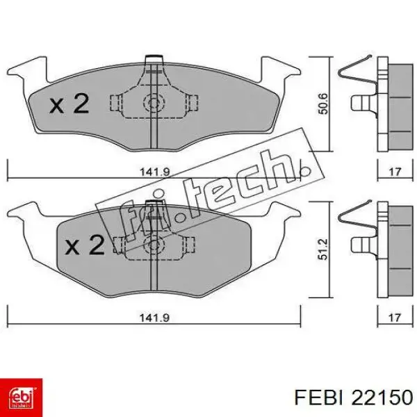 Гайка колісна 22150 Febi