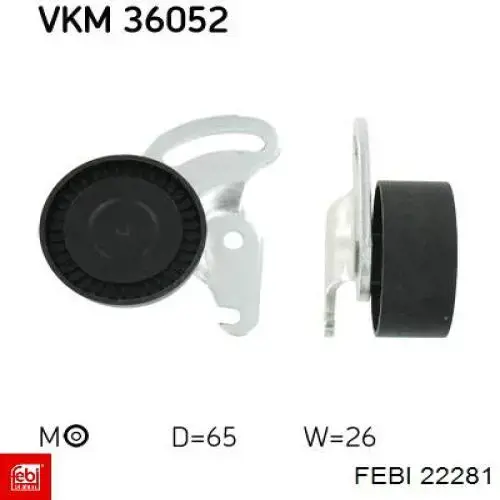 Натяжний ролик Febi 22281 ціна, від 22.50 USD