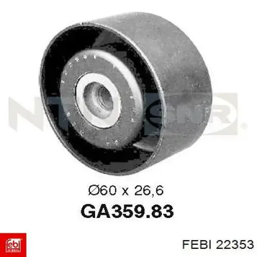 Натяжний ролик Febi 22353 ціна, від 19.48 USD